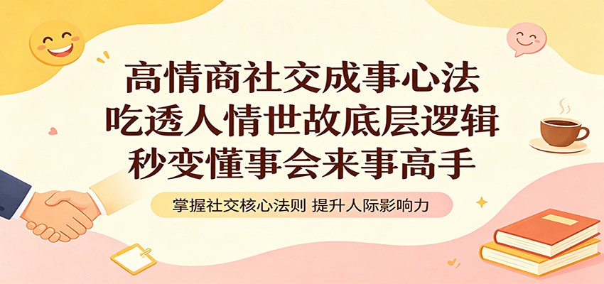高情商社交成事心法：吃透人情世故底层逻辑，秒变懂事会来事高手-星空网创资源