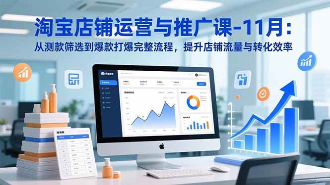 （16714期）淘宝店铺运营与推广课-11月：从测款筛选到爆款打爆完整流程，提升店铺流量与转化效率-星空网创资源