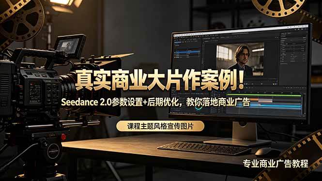 (18484期)真实商业大片作案例!Seedance 2.0参数设置+后期优化,教你落地商业广告-星空网创资源