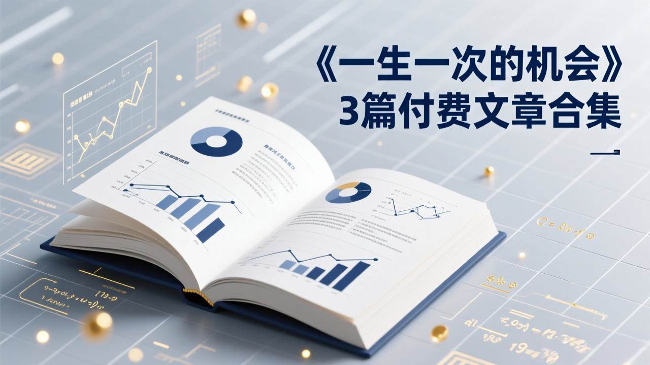 (17456期)付费文章合集《一生一次的机会》3篇,一个系统性、一次性、独家性的透剧 (17456期)付费文章合集《一生一次的机会》3篇,一个系统性、一次性、独家性的透剧