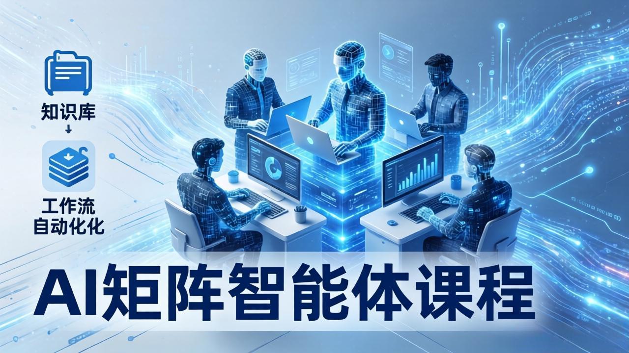 AI矩阵智能体实战:100个数字员工批量生产内容,文本知识库+工作流自动化全搞定 AI矩阵智能体实战:100个数字员工批量生产内容,文本知识库+工作流自动化全搞定