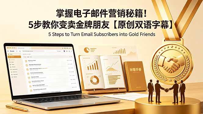 (18923期)掌握电子邮件营销秘籍!5步教你变卖金牌朋友【原创双语字幕】-星空网创资源