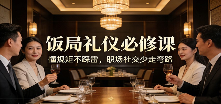 公众号收费文章：《饭局礼仪必修课：懂规矩不踩雷，职场社交少走弯路》-星空网创资源