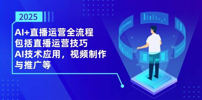 2025AI+直播运营全流程,包括直播运营技巧,AI技术应用,视频制作与推广等-星空网创资源