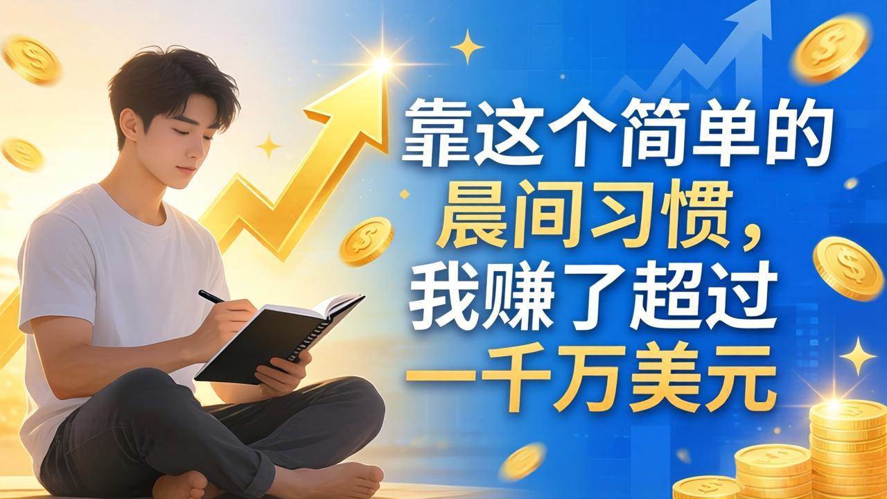 (17937期)付费文章:靠这个简单的晨间习惯,我赚了超过一千万美元-星空网创资源