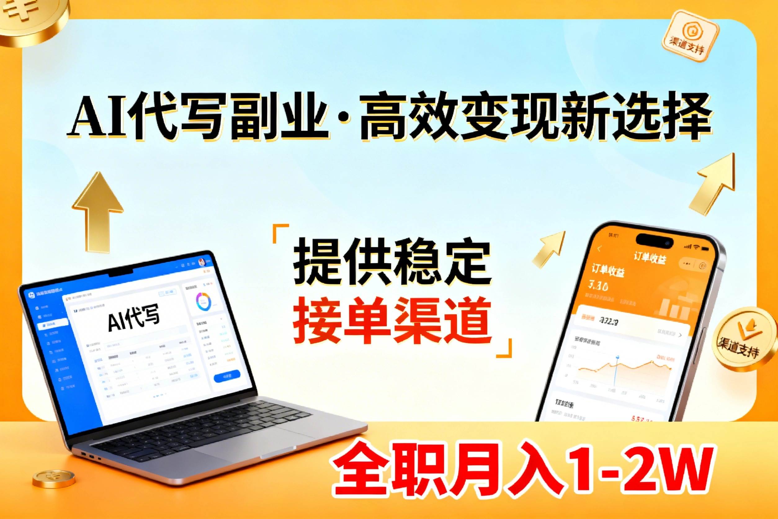 (17446期)AI代写副业,高效变现,提供渠道,永不失业副业兼职 全职月入1-2W【SOP手册】-星空网创资源