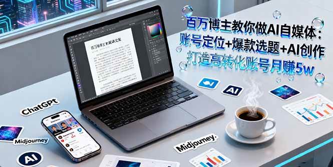 (16131期)百万博主教你做AI自媒体:账号定位+爆款选题+AI创作 打造高转化账号月赚5w-星空网创资源