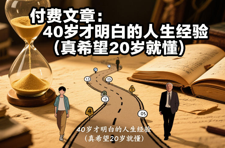 付费文章：40岁才明白的人生经验（真希望20岁就懂）-星空网创资源