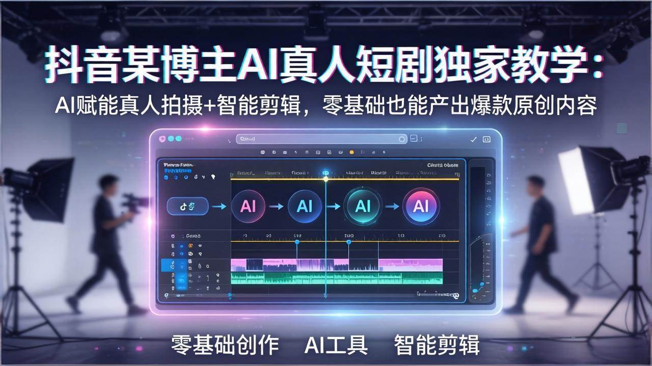 (17942期)抖音某博主AI真人短剧独家教学:AI赋能真人拍摄+智能剪辑,零基础也能产出爆款原创内-星空网创资源