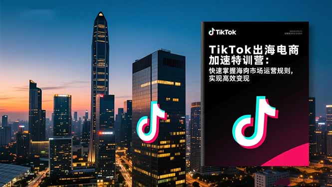 TikTok出海电商加速特训营-更新：快速掌握海外市场运营规则，实现高效变现-星空网创资源