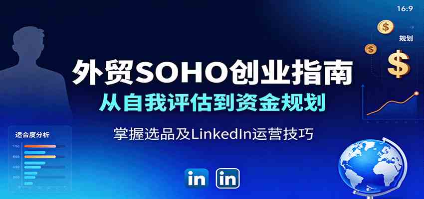 外贸SOHO创业指南：从自我评估到资金规划，掌握选品及LinkedIn运营技巧-星空网创资源
