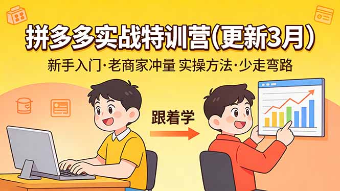 拼多多实战特训营(更新3月-星空网创资源