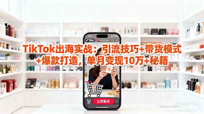(16358期)「TikTok出海实战」引流技巧+带货模式+爆款打造,单月变现10万+秘籍-星空网创资源