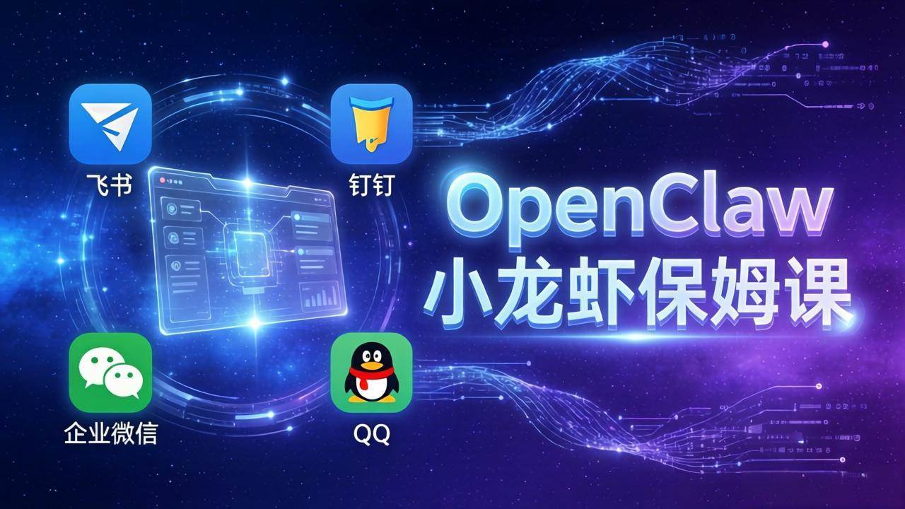 (17614期)OpenClaw小龙虾保姆课: Windows/macOS/Linux/Docker全系统安装,飞书+钉钉+企业微信+QQ 全接入-星空网创资源