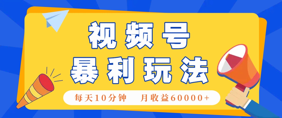 视频号AI赚钱法,每天只需10分钟,月入6万+!(超详细拆解)-星空网创资源