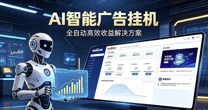 （18661期）Ai智能广告挂机 别再瞎折腾了！这个全自动挂机项目，新手当天见钱，告别频繁换项目的烦恼-星空网创资源