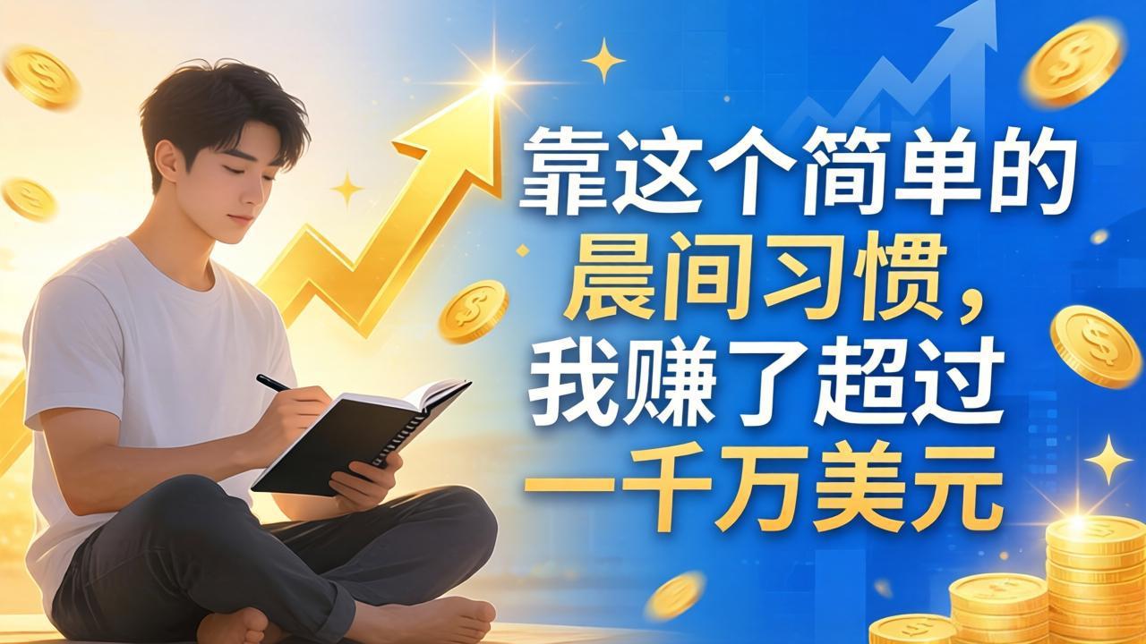 付费文章:靠这个简单的晨间习惯,我赚了超过一千万美元 付费文章:靠这个简单的晨间习惯,我赚了超过一千万美元
