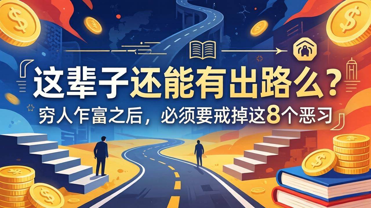 (18214期)关于人生两篇付费文章【这辈子还能有出路么?】【穷人乍富之后,必须要戒掉这8个恶习】-星空网创资源