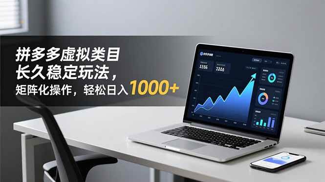 (16826期)拼多多虚拟类目长久稳定玩法 矩阵化操作,轻松日入 1000+ (16826期)拼多多虚拟类目长久稳定玩法 矩阵化操作,轻松日入 1000+