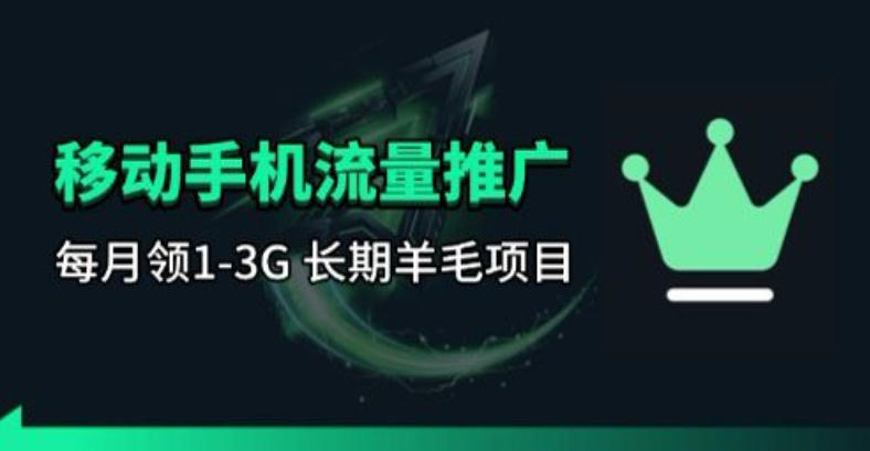 手机流量领取推广_每月一轮,刚需类的长期项目-星空网创资源
