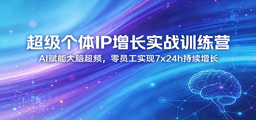 超级个体IP增长实战训练营：AI赋能大脑超频，零员工实现7x24h持续增长(更新)-星空网创资源