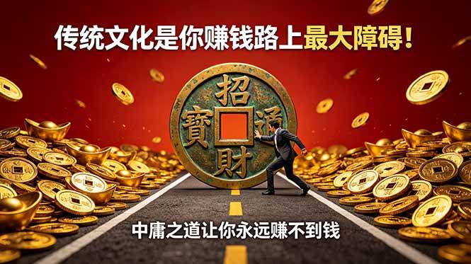 (18872期)付费文章:传统文化是你赚钱路上最大障碍!中庸之道让你永远赚不到钱-星空网创资源
