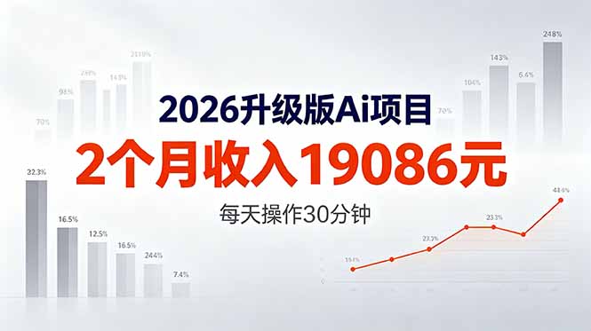 2026升级版Ai任务，2个月收入19086元，熟练后每天操作30分钟！-星空网创资源