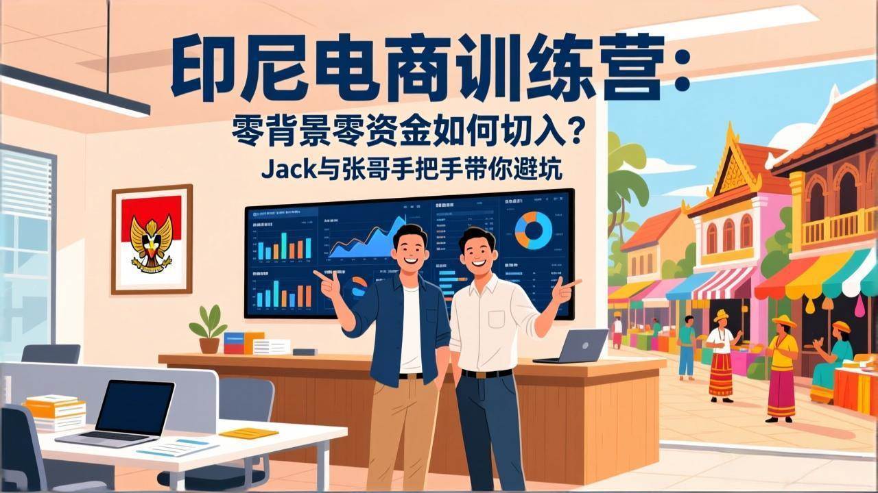 （17533期）印尼电商训练营：零背景零资金如何切入？Jack与张哥手把手带你避坑-星空网创资源
