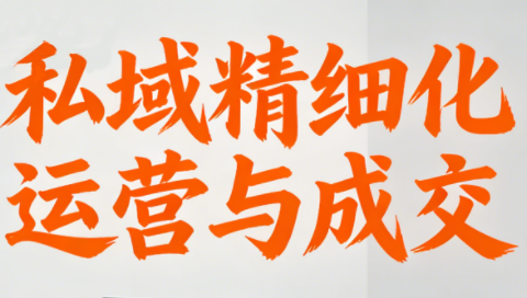 楚老师·私域精细化运营与成交-星空网创资源