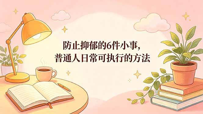 （18385期）付费文章：防止抑郁的6件小事，普通人日常可执行的方法-星空网创资源