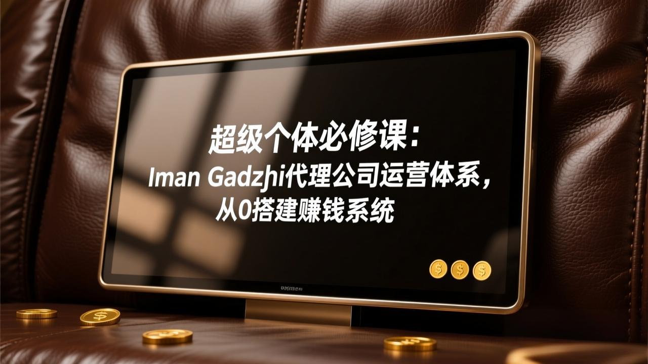 超级个体必修课:Iman Gadzhi代理公司运营体系,从0搭建赚钱系统-星空网创资源