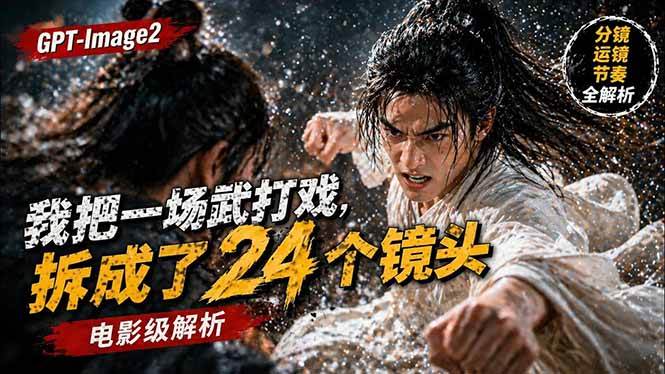 (18212期)用GPT-Image2,把一段武打对决拆成24个连续镜头,从人物建立、动作衔接、运镜节奏,到情绪爆发-星空网创资源