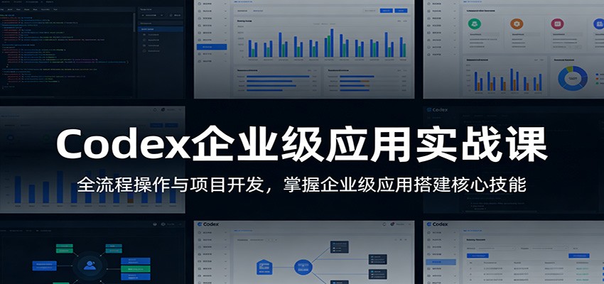 Codex企业级应用实战课：全流程操作与项目开发，掌握企业级应用搭建核心技能-星空网创资源