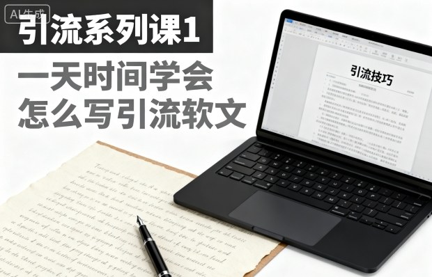 引流系列课1,一天时间学会怎么写引流软文-星空网创资源