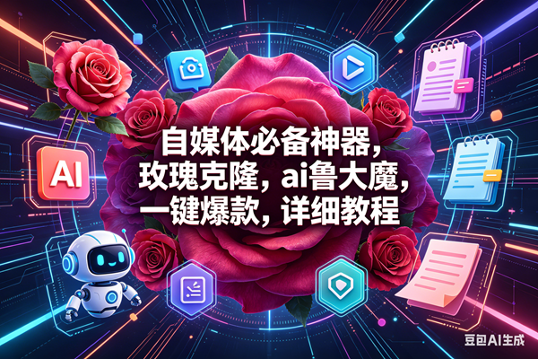 (18316期)玫瑰克隆神器,一键爆款ai工具,自媒体必备,60多个功能的教程-星空网创资源