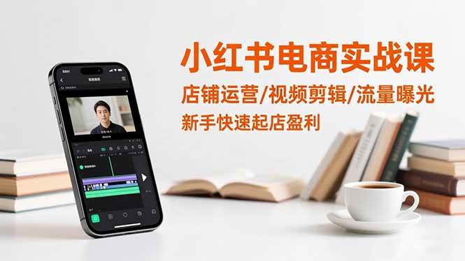 （16536期）小红书电商实战课：店铺运营/视频剪辑/流量曝光，新手快速起店盈利-星空网创资源