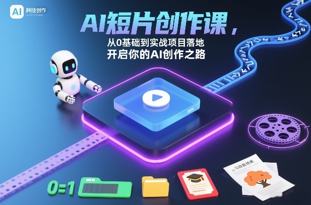 AI短片创作课,从0基础到实战项目落地,开启你的AI创作之路(更新0411)-星空网创资源