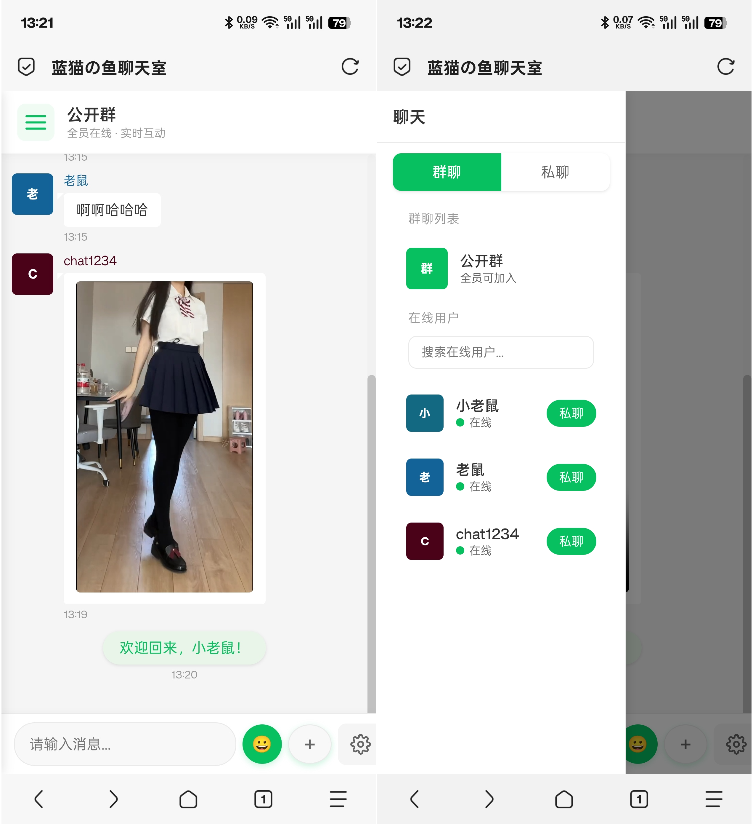 PHP实时消息聊天室源码 PHP+WebSocket-星空网创资源