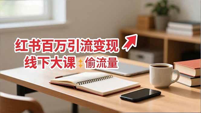 (16661期)小红书百万引流变现-11月线下大课:分享从0到百万引流路径,手把手教偷流量、拿结果-星空网创资源