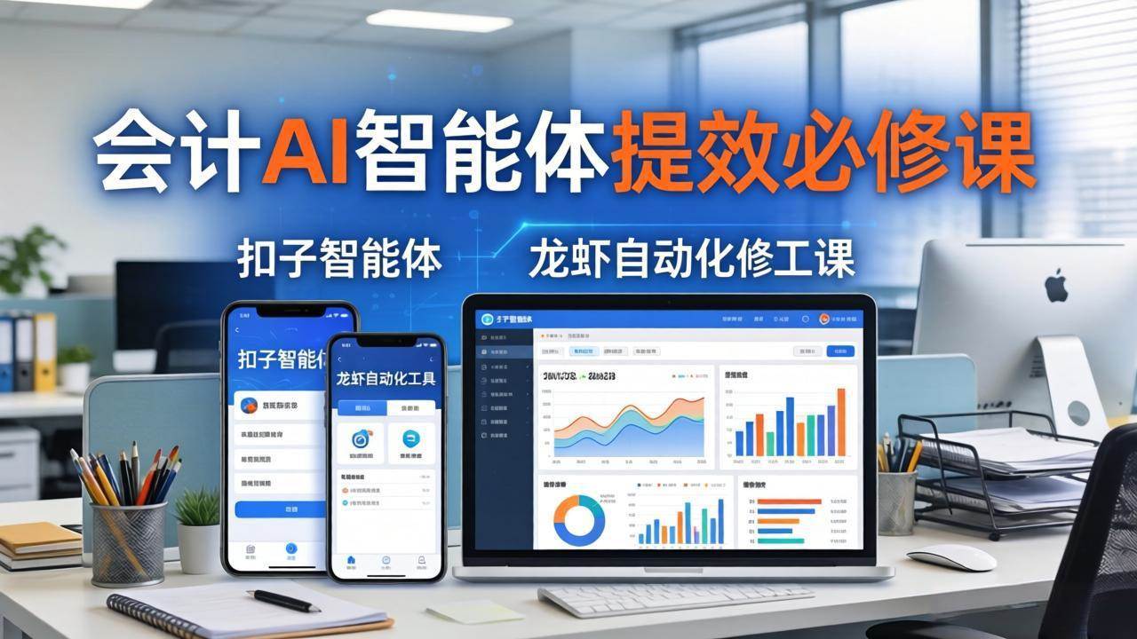 (18151期)财务会计AI智能体提效必修课:扣子智能体+龙虾自动化+报表分析,一站式提升财务工作效率 (18151期)财务会计AI智能体提效必修课:扣子智能体+龙虾自动化+报表分析,一站式提升财务工作效率