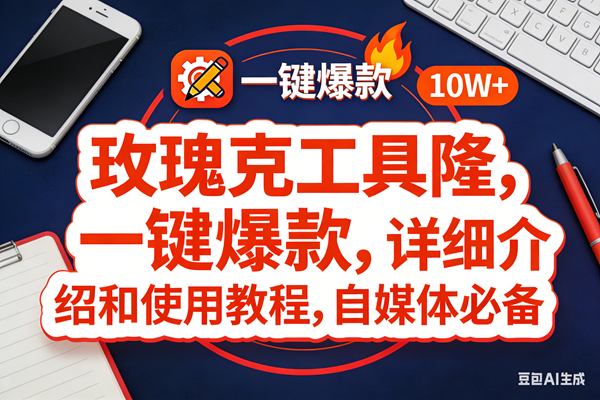 (17352期)玫瑰克隆工具,ai鲁大魔,自媒体必备神器,一键爆款神器,详细教程。-星空网创资源