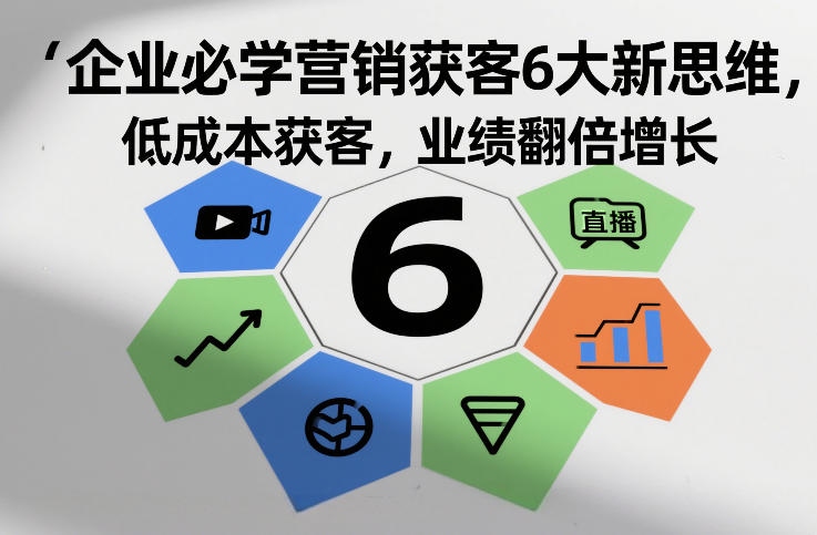企业必学营销获客6大新思维，低成本获客，业绩翻倍增长-星空网创资源