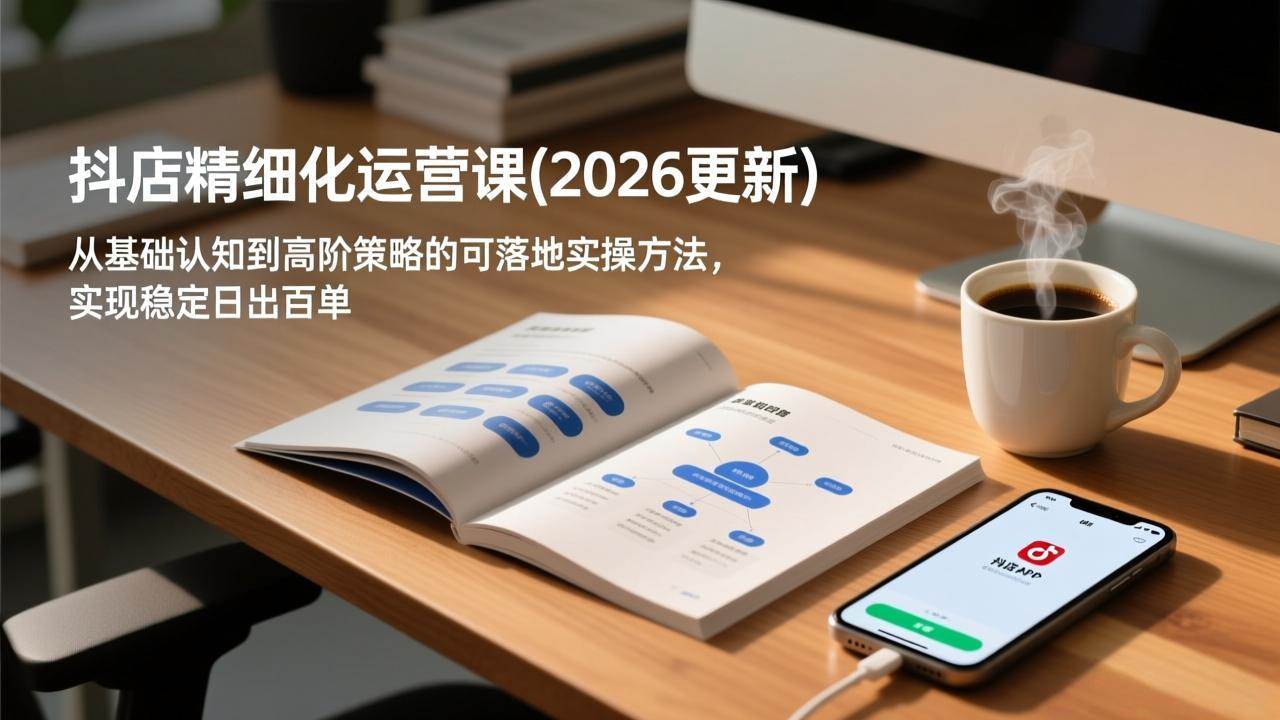 (17060期)抖店精细化运营课(2026更新),从基础认知到高阶策略的可落地实操方法,实现稳定日出百单 (17060期)抖店精细化运营课(2026更新),从基础认知到高阶策略的可落地实操方法,实现稳定日出百单