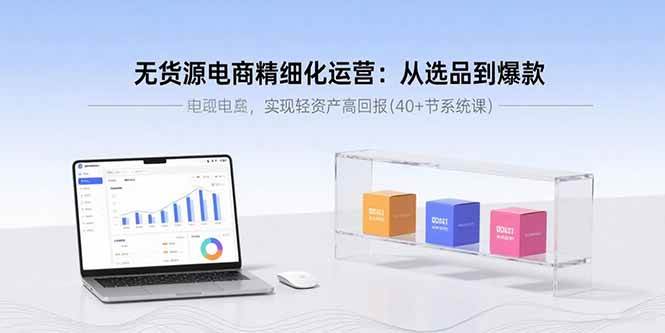 （15896期）无货源电商精细化运营：从选品到爆款，实现轻资产高回报(40+节系统课)-星空网创资源