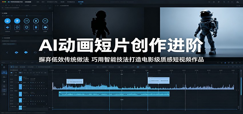 AI动画短片创作进阶:摒弃低效传统做法,巧用智能技法打造电影级质感短视频作品-星空网创资源