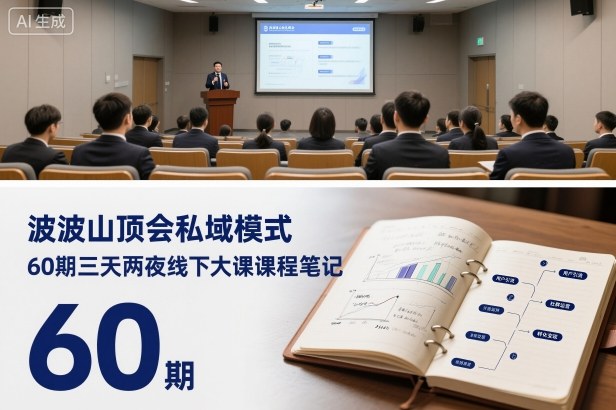 波波山顶会私域模式60期三天两夜线下大课课程笔记(文档)-星空网创资源