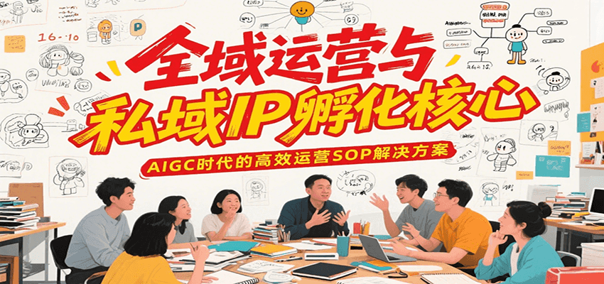 全域运营与私域IP孵化核心,AIGC时代的高效运营SOP解决方案-星空网创资源