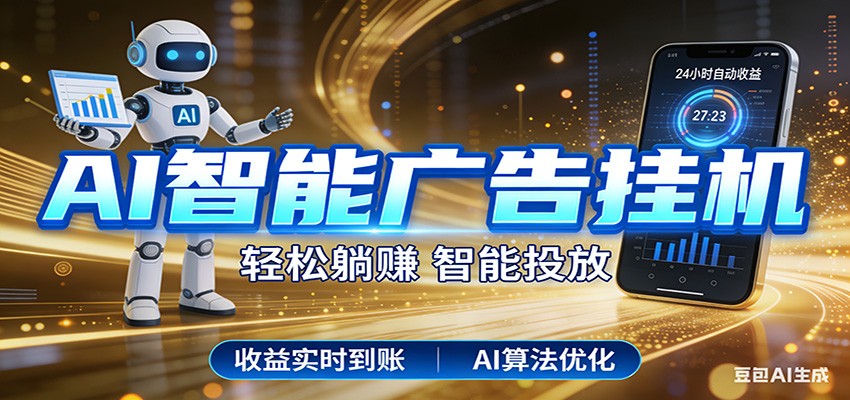 智能广告挂机新时代，利用碎片化时间实现稳定被动收益，AI帮你持续盈利-星空网创资源