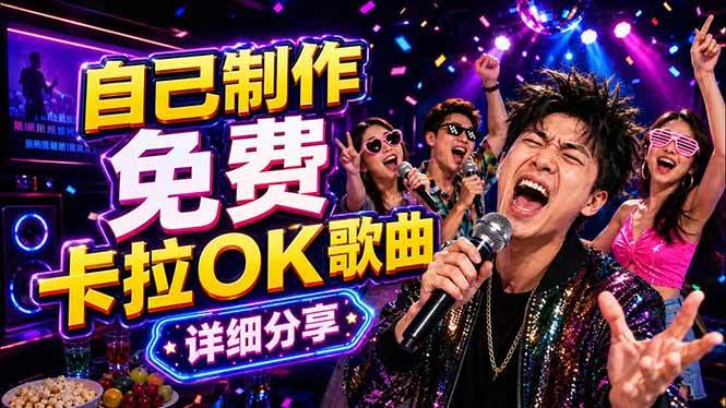 (18610期)免费卡拉OK歌曲制作全攻略:音轨分离字幕制作,零基础快速做出专业K歌视频-星空网创资源