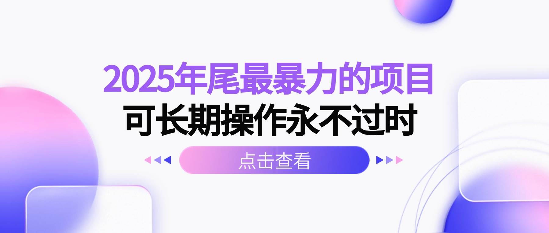 (16316期)2025年尾最暴力的项目可长期操作永不过时-星空网创资源